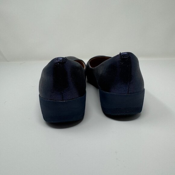 FitFlop Blue Shimmer Flats US 7.5 - Picture 5 of 9